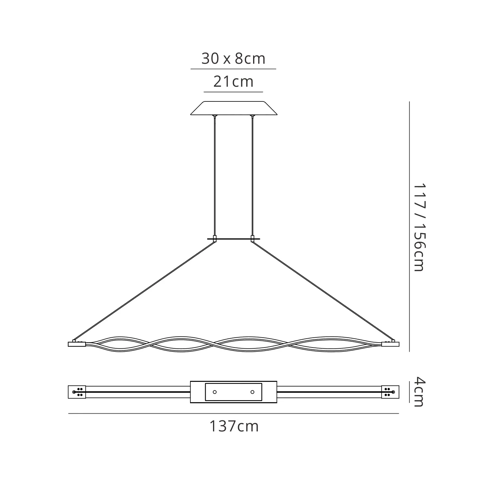 Sahara XL 42W LED Dimmable Pendant Light Silver M5815  Mantra Sahara Silver XL